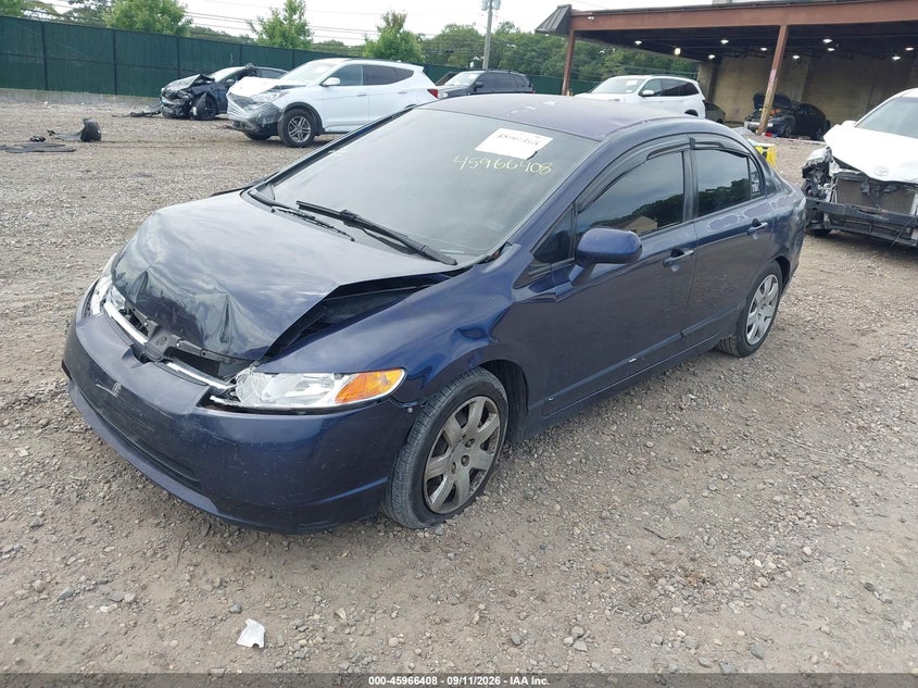 2008 Honda Civic, Front End, IAAI, VIN 2HGFA16558H527069 — photo 2
