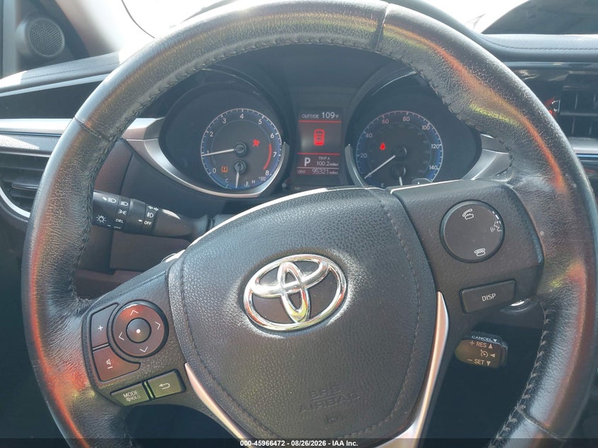 2016 TOYOTA COROLLA SEDAN 1.8L I-4 DOHC, VVT, REGULAR , 132HP