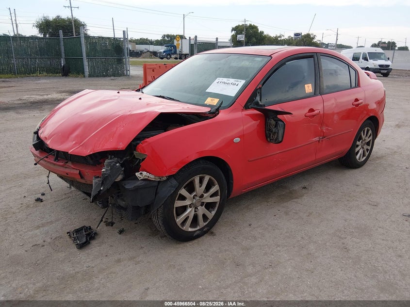 2007 Mazda 3, Front End, IAAI, VIN JM1BK12FX71647035 — photo 2