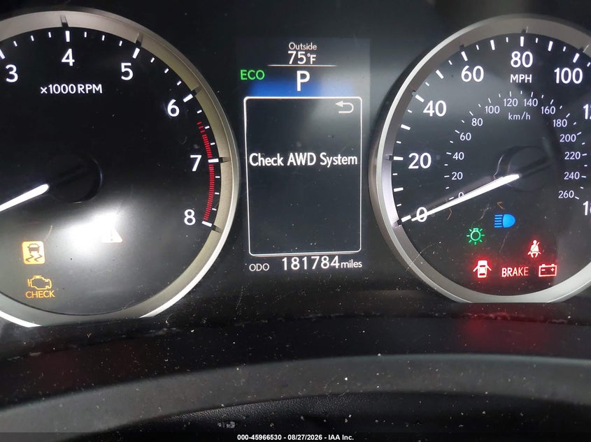 LEXUS IS 350 2015 VIN JTHCE1D28F5006168