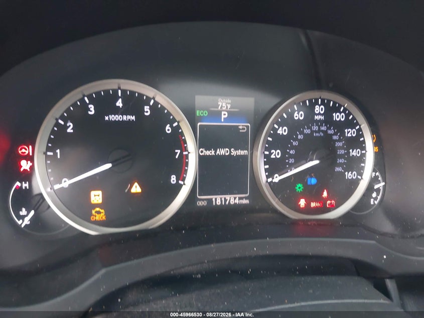 2015 LEXUS IS 350 auction photo 7