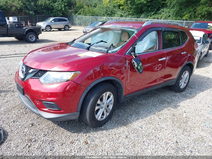 Vin: knmat2mv0gp678424, lot: 46465894, nissan rogue sv 20162
