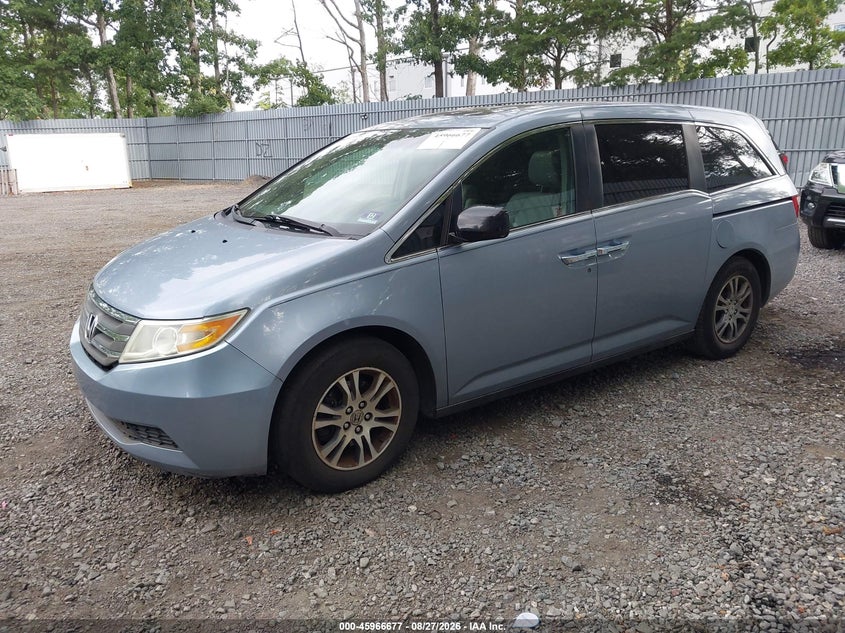 2011 Honda Odyssey, Затопление, IAAI, VIN 5FNRL5H63BB067085 — фото 2