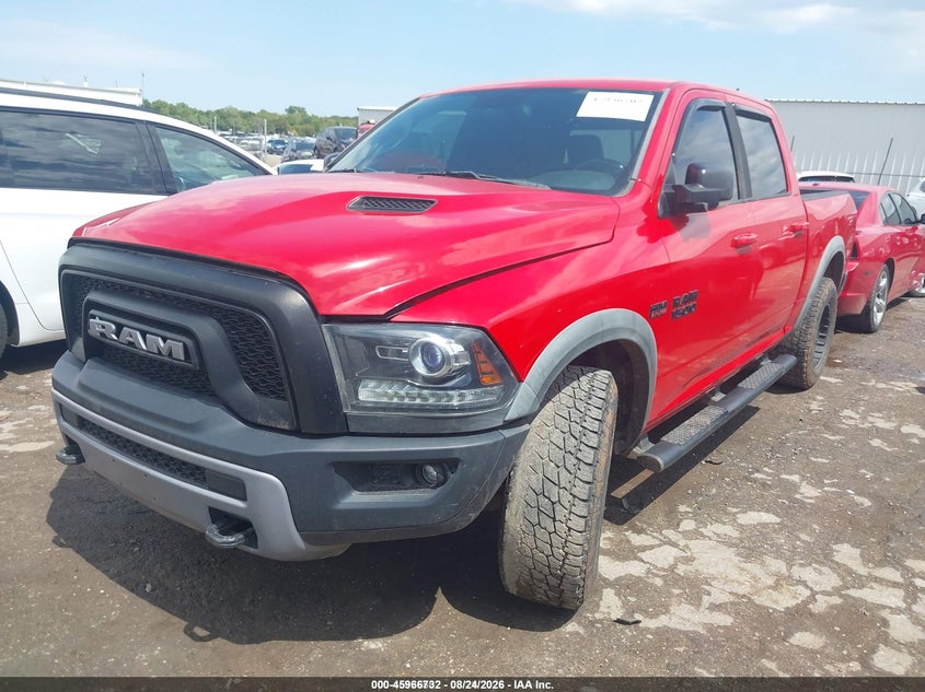 2016 RAM 1500, Изъятое, IAAI, VIN 1C6RR7YT4GS289877 — фото 2