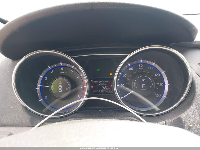 2013 HYUNDAI SONATA SEDAN 2.4L I-4 DI, DOHC, VVT, 198HP