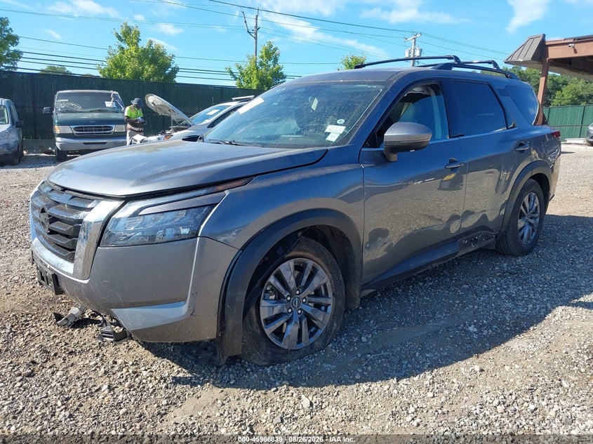 2025 Nissan Pathfinder, Перед і зад, IAAI, VIN 5N1DR3BC1SC287880 — фото 2