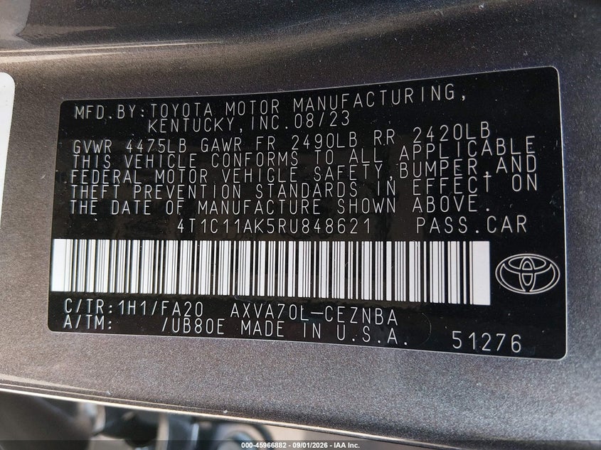 TOYOTA CAMRY - zdjęcie 9