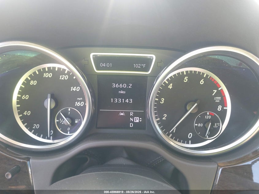 2012 MERCEDES-BENZ ML 350 auction photo 7