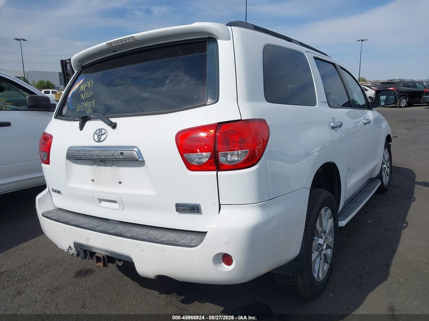 Vin: 5tdjy5g15as036807, lot: 46466143, toyota sequoia limited 5.7l v8 20104