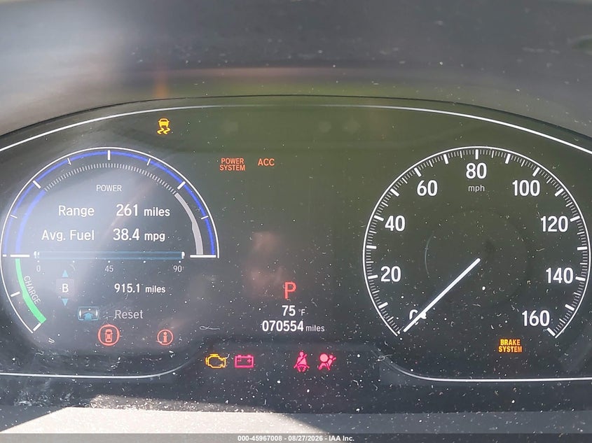 HONDA INSIGHT 2019 VIN 19XZE4F53KE016609