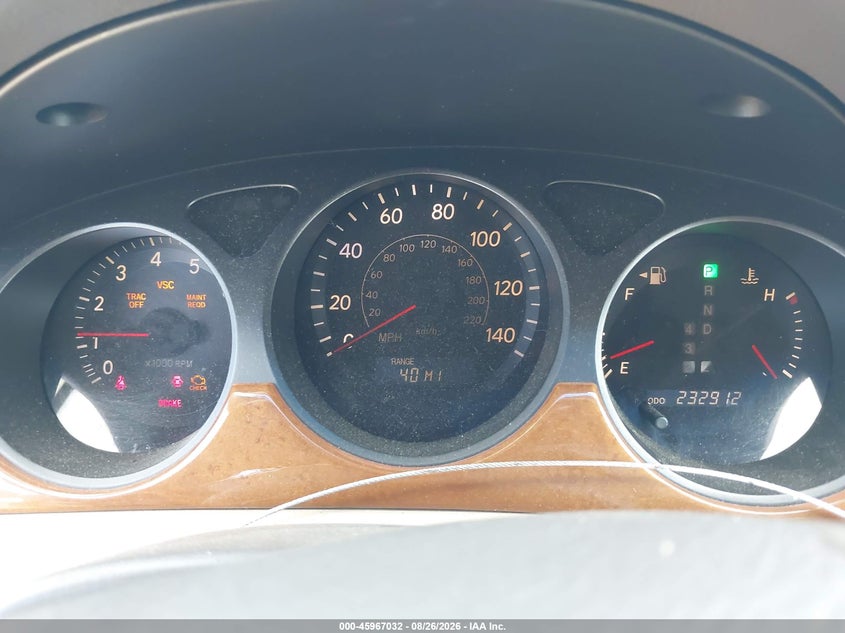 LEXUS ES 330 2005 VIN JTHBA30G955093338