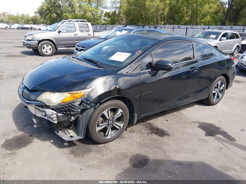 2014 Honda Civic, Front End, IAAI, VIN 2HGFG3A86EH504956 — photo 2