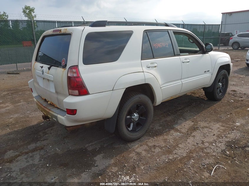 2004 TOYOTA 4RUNNER SPORT UTILITY VEHICLE 4.0L V-6 DOHC, VVT, PREMIUM , 245HP