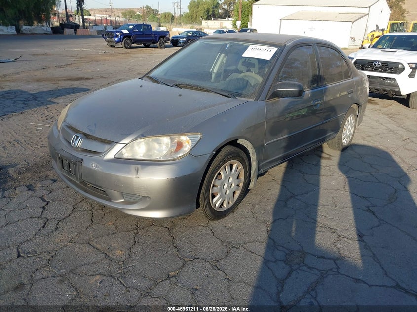 2005 Honda Civic, Звичайний знос, IAAI, VIN 2HGES16515H632289 — фото 2