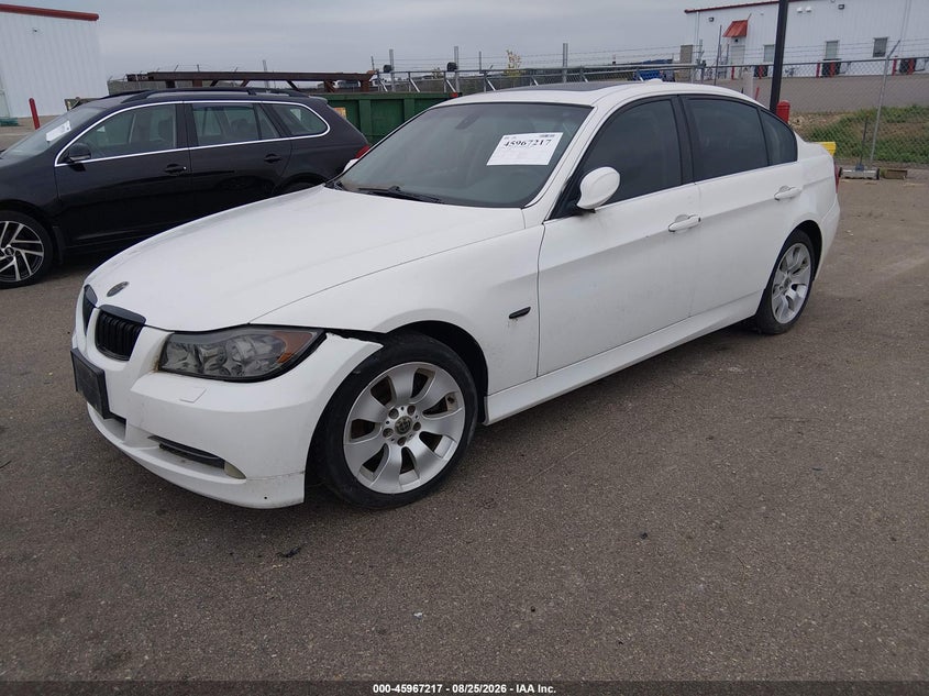 2006 BMW 3er, Повреждение двигателя, IAAI, VIN WBAVD33556KV62554 — фото 2