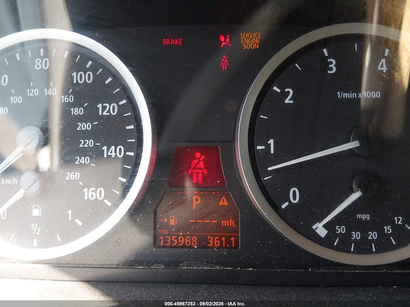 BMW 525I 2005 VIN WBANA535X5B860956