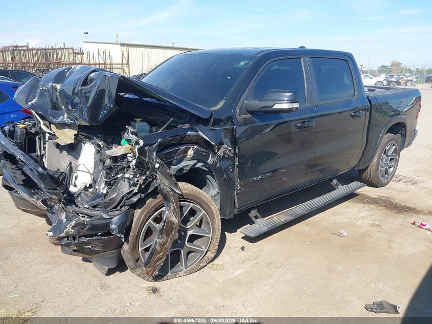 Vin: 1c6srfjt6kn791626, lot: 46466504, ram 1500 laramie  4x4 5'7 box 20192