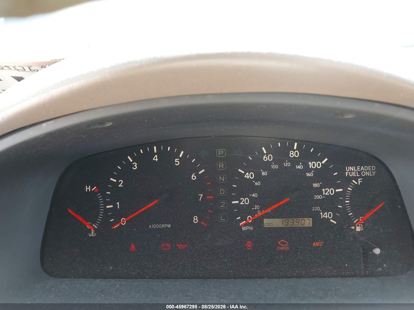 LEXUS ES 300 2000 VIN JT8BF28G3Y5087426