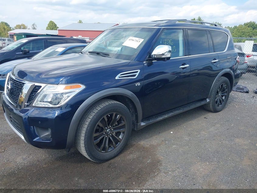 Vin: jn8ay2nc0h9500280, lot: 46466532, nissan armada platinum/sl/sv 20172