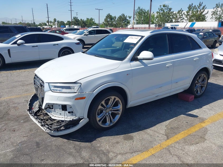 2018 Audi Q3, Удар спереди, IAAI, VIN WA1HCCFS0JR017571 — фото 2