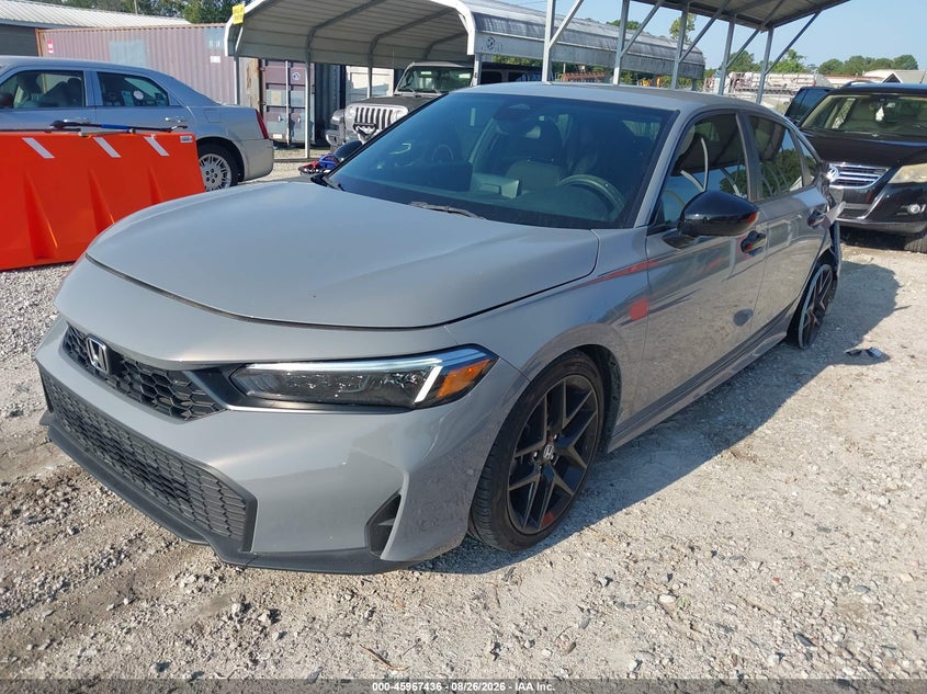 2025 Honda Civic, Left Rear, IAAI, VIN 2HGFE2F57SH505057 — photo 2