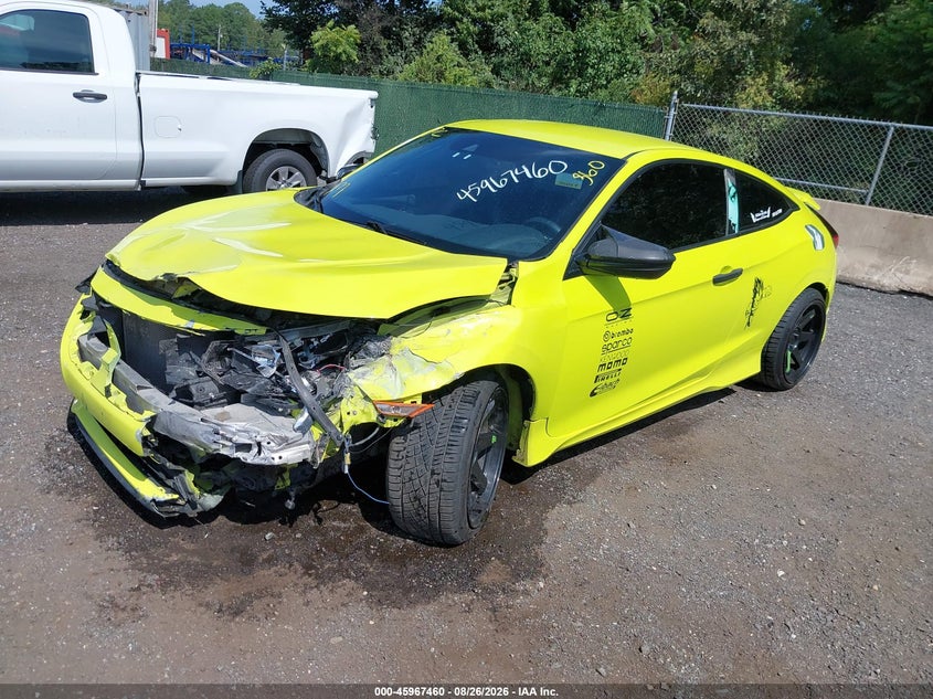 2019 Honda Civic, Front End, IAAI, VIN 2HGFC4A86KH305905 — photo 2