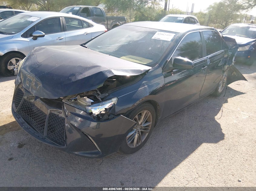 2015 Toyota Camry, Перёд и зад, IAAI, VIN 4T1BF1FK8FU492800 — фото 2