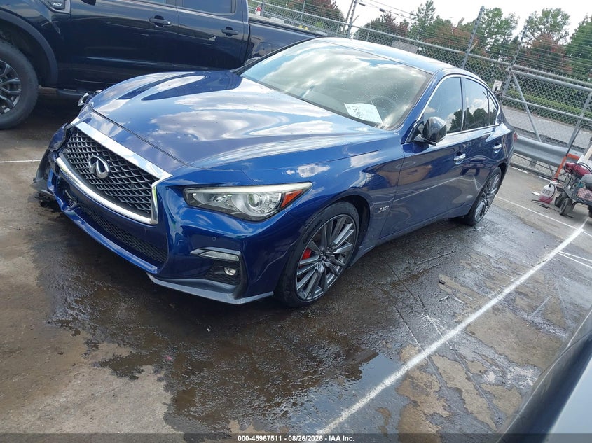 Vin: jn1fv7ap2jm460855, lot: 46466730, infiniti q50 3.0t red sport 400 20182