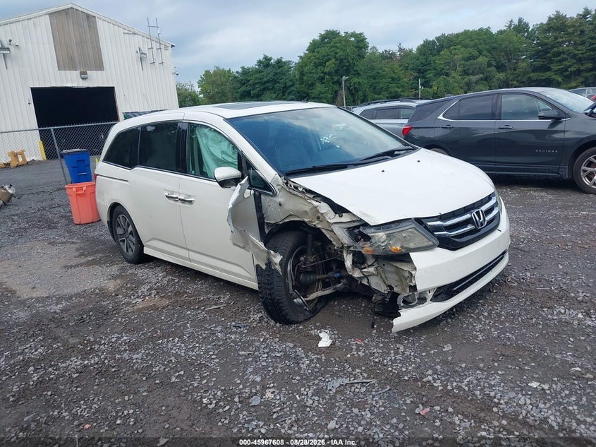 Vin: 5fnrl5h95fb011570, lot: 46466827, honda odyssey touring/touring elite 20151