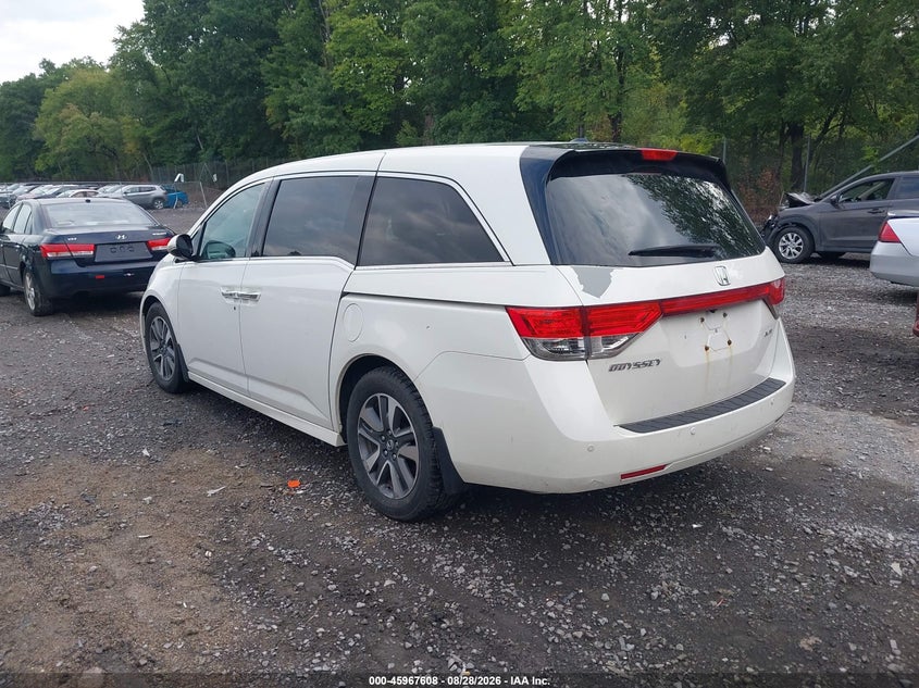 Vin: 5fnrl5h95fb011570, lot: 46466827, honda odyssey touring/touring elite 20153
