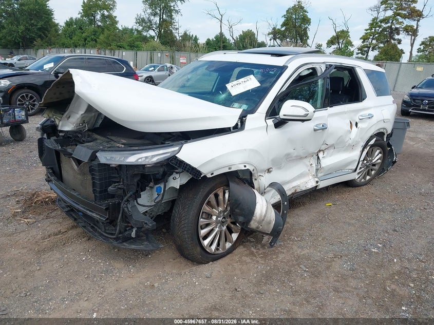 Vin: km8r5dhe8lu104986, lot: 46466876, hyundai palisade limited 20202