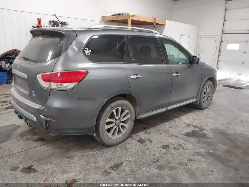 Vin: 5n1ar2mm5gc602982, lot: 46466880, nissan pathfinder sv 20164