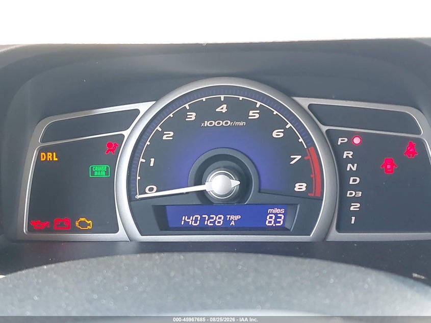 2009 HONDA CIVIC SEDAN 1.8L I-4 VVT, REGULAR , 140HP
