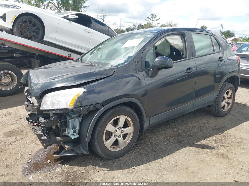2015 Chevrolet Trax, Front End, IAAI, VIN KL7CJPSB5FB107668 — photo 2