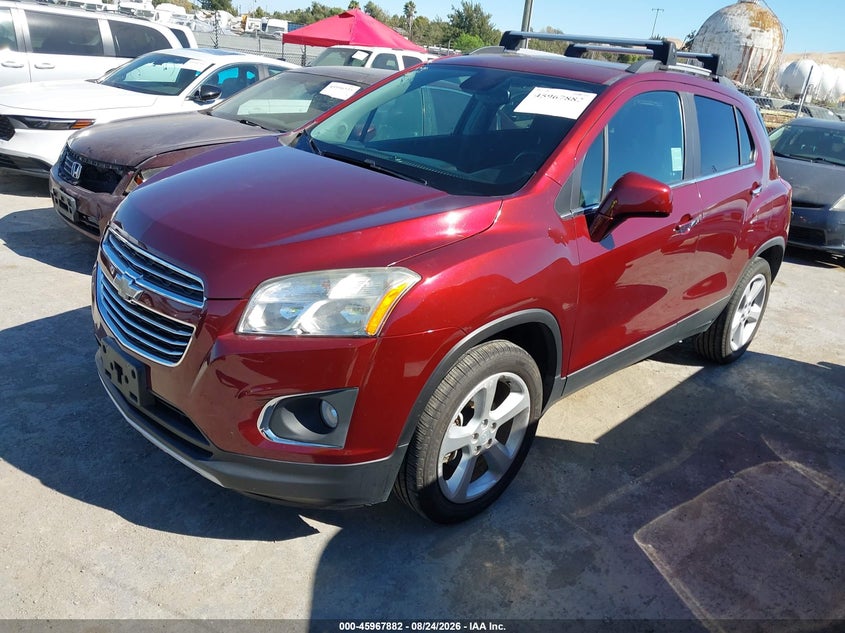 2016 Chevrolet Trax, Обычный износ, IAAI, VIN 3GNCJRSB7GL121397 — фото 2