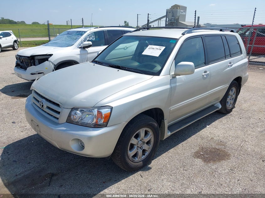 2005 Toyota Highlander, Обычный износ, IAAI, VIN JTEGP21A250051483 — фото 2