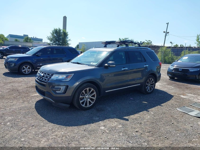 2016 Ford Explorer, Правый зад, IAAI, VIN 1FM5K8F8XGGC23672 — фото 2