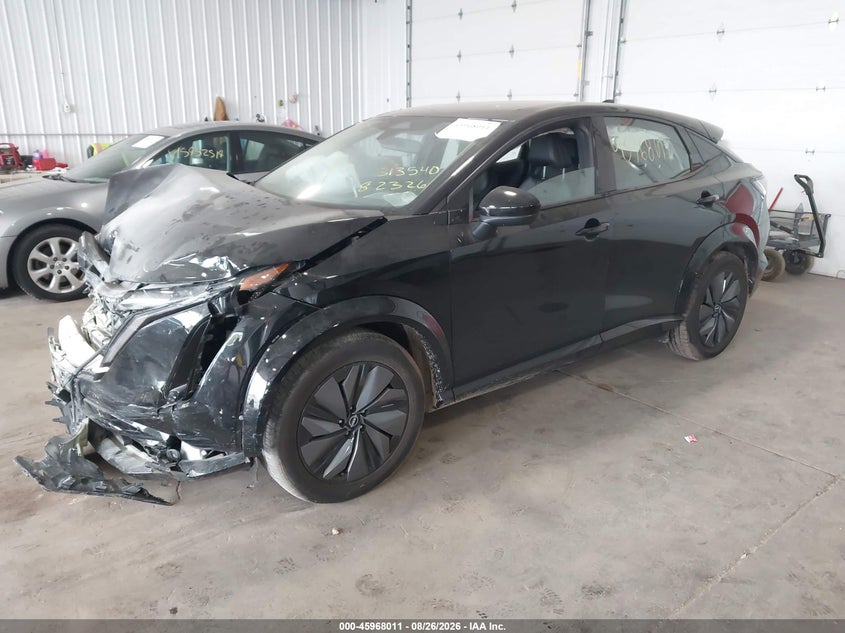 2023 Nissan Ariya, Front End, IAAI, VIN JN1DF0BB0PM704820 — photo 2