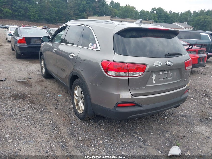 Vin: 5xypgda39jg409992, lot: 46467282, kia sorento 2.4l lx 20183