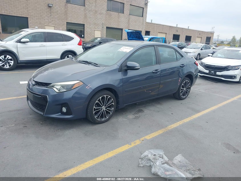 2014 Toyota Corolla, Rear, IAAI, VIN 5YFBURHE1EP111669 — photo 2