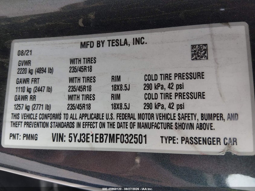 TESLA MODEL 3 - zdjęcie 9