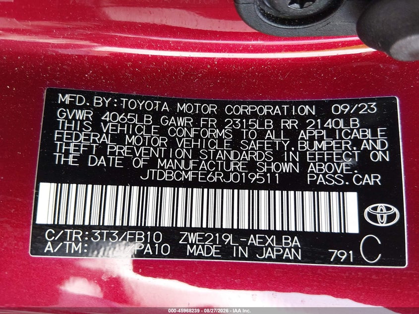 TOYOTA COROLLA - zdjęcie 9