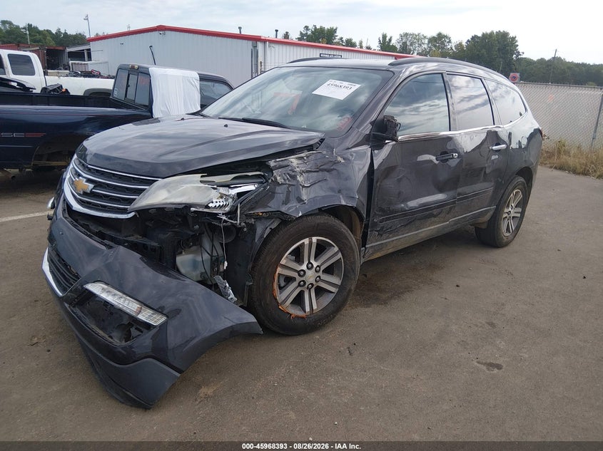 2017 Chevrolet Traverse, Левый бок, IAAI, VIN 1GNKRHKD9HJ126450 — фото 2