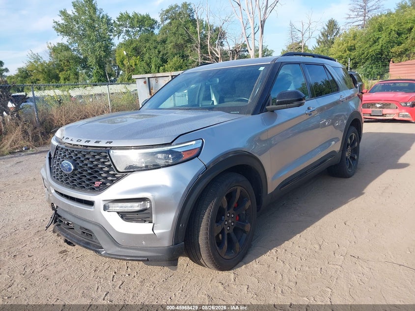 2021 Ford Explorer, Удар спереди, IAAI, VIN 1FM5K8GC7MGA69906 — фото 2