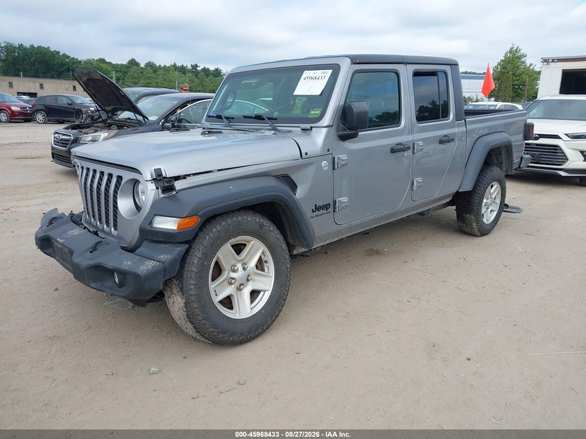 2020 Jeep Gladiator, Front End, IAAI, VIN 1C6HJTAG7LL159993 — photo 2