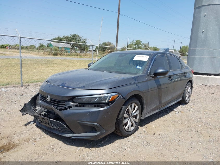 2022 Honda Civic, Front End, IAAI, VIN 2HGFE2F20NH526682 — photo 2
