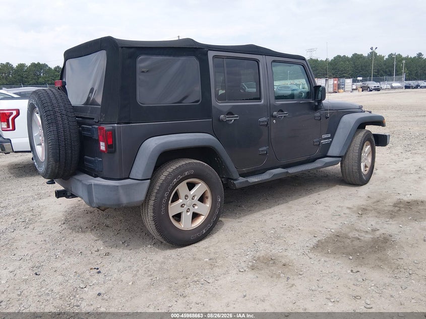 Vin: 1c4bjwdg1hl567358, lot: 46467882, jeep wrangler unlimited sport 4x4 20174