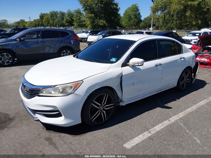2016 Honda Accord Lx, Rear, IAAI, VIN 1HGCR2F35GA041889 — photo 2
