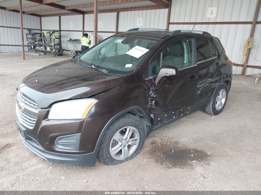 2015 Chevrolet Trax, Левый бок, IAAI, VIN KL7CJLSB1FB262694 — фото 2
