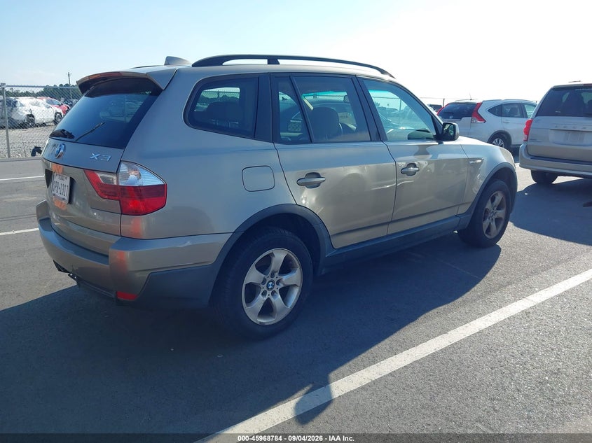 BMW X3 2007 VIN WBXPC934X7WF29946